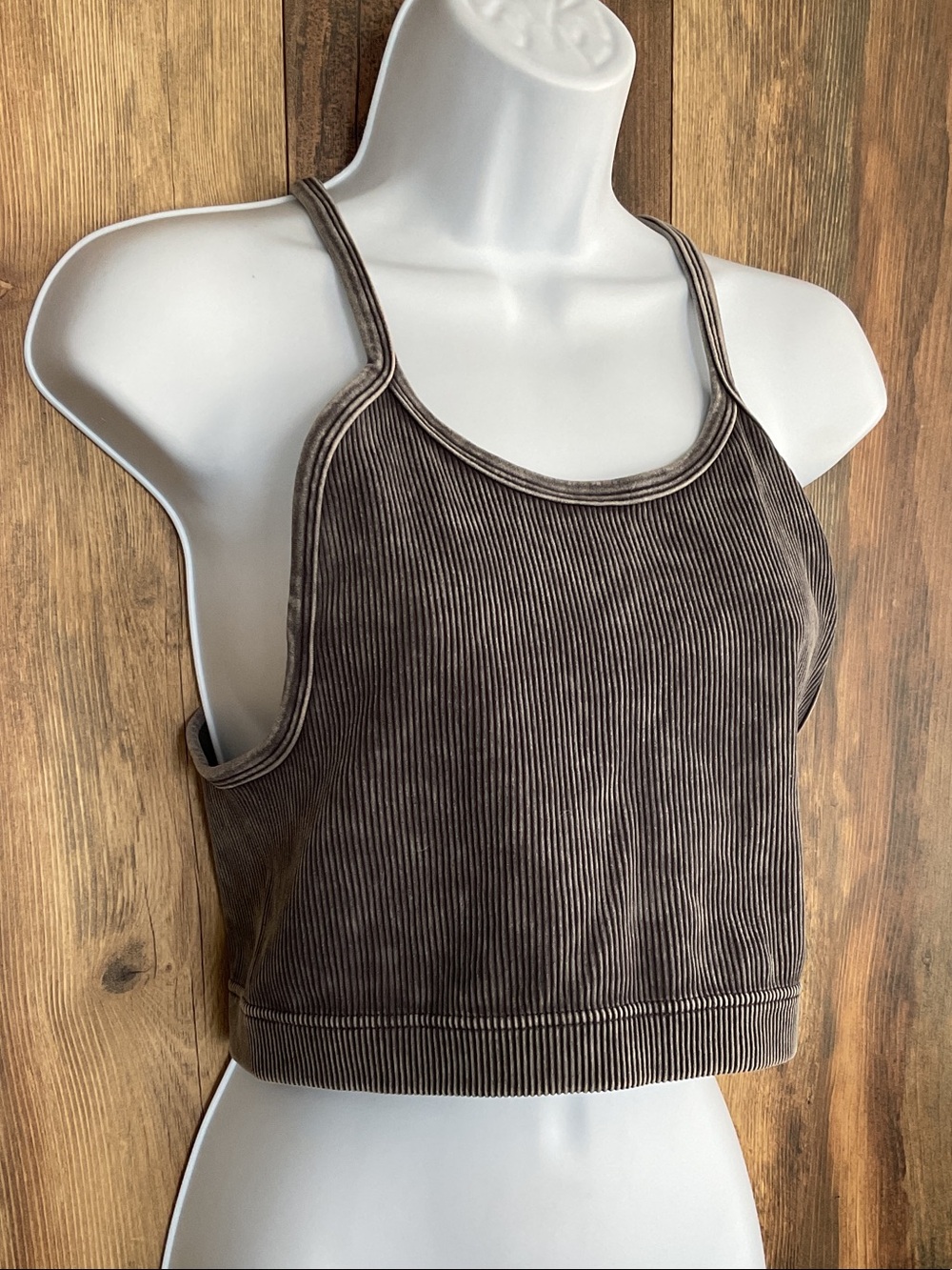 Zenana Outfitters Ribbed Crop Tank 1X/2X     382B
